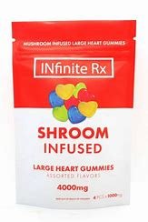 INfinite Rx Shroom Infused Large Heart Gummies Edibles (4000mg)